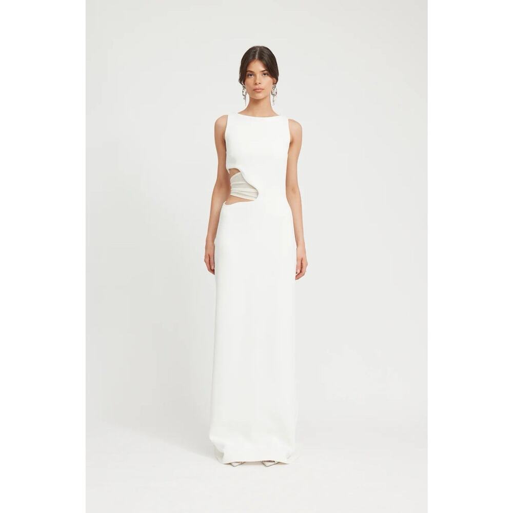 Tojha‎ Sleeveless Side Cut Out Gown Valentina Dress Size 6 Luxury Designer $390